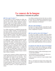 Le cancer de la langue - Éducation des patients du CUSM