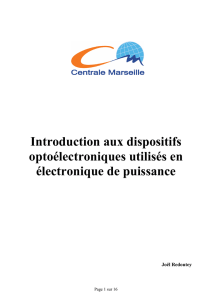 Introduction aux dispositifs optoélectroniques