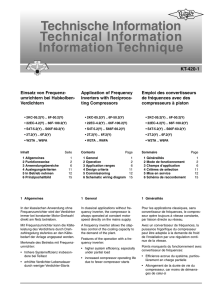 Technische Information Technical Information Information