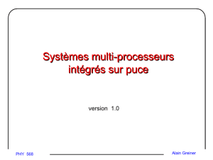 Système multiprocesseur intégrés sur puce