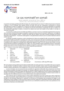 Le cas nominatif en somali