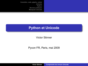 Python et Unicode