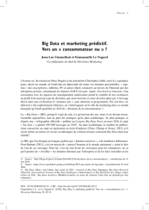 Big Data et marketing prédictif. Vers un « consommateur nu » ?