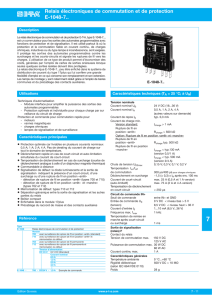 Relais électroniques de commutation et de protection E-1048-7..