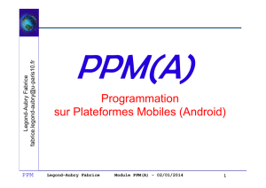 Programmation sur Plateformes Mobiles (Android)