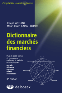 Dictionnaire des marchés financiers
