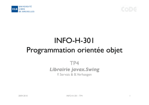 INFO-H-301 Programmation orientée objet