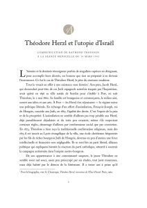 Théodore Herzl et l`utopie d`Israël