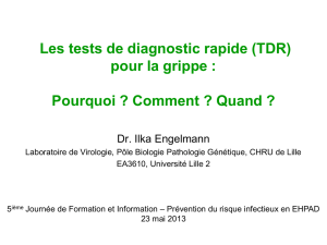 Les tests TDR : Pourquoi ? Comment - CCLIN Paris-Nord