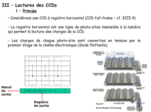 III – Lectures des CCDs