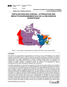 fertilisation des océans - Pêches et Océans Canada