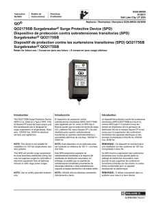 QO2175SB Surgebreaker® Surge Protective Device (SPD