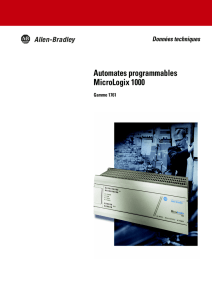 1761-TD001B-FR-P, Automates programmables MicroLogix 1000