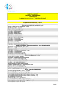 Page 1 POSITIONNEMENT Français et mathématiques