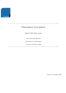 Processus Gaussiens