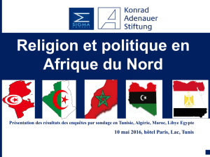 Religion et politique en Afrique du Nord - Konrad-Adenauer