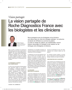 La vision partagée de Roche Diagnostics France avec les