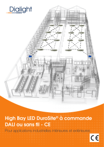 High Bay LED DuroSite® à commande DALI ou sans fil