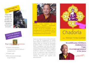 Bouddhisme tibétain, méditation, yoga, paix intérieure à Bourges