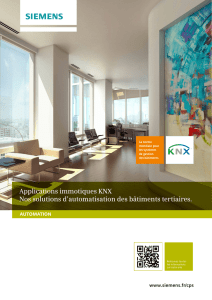 Applications immotiques KNX Nos solutions d