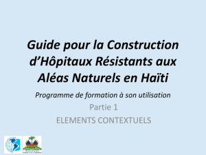 Guide pour la Construction d`Hôpitaux Résistants aux Aléas