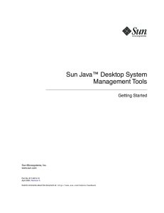Sun Java Desktop System Management Tools