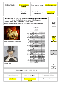 Opéra : « OTELLO » de Guiseppe VERDI (1887)