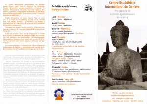lnternational - Centre Bouddhiste International de Genève
