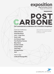 Catalogue de l`exposition Post Carbone