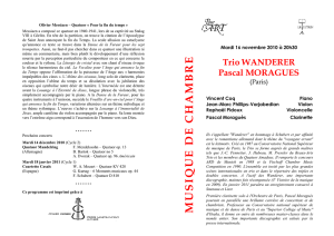 Trio Wanderer et Pascal Moragues pdf