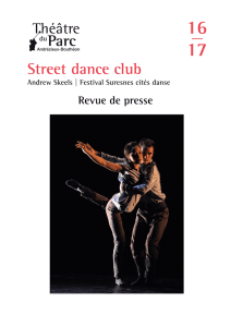 Street Dance Club d`Andrew Skeels ouvre