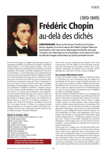 Frédéric Chopin au-delà des clichés