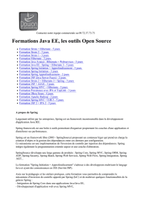 Formation Java EE, les outils Open Source, formations