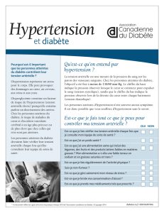 Hypertension et diabète - Canadian Diabetes Guidelines
