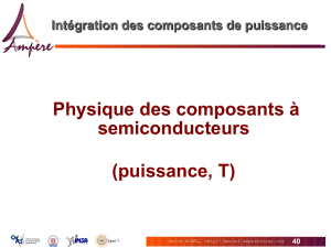 Physique des composants à semiconducteurs (puissance, T)