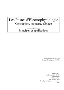 Les Postes d`Electrophysiologie - Conception