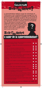 Cyberintimidation - Cégep de Sainte-Foy