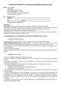 Contrat de Publicité 3 - Find Me A House In France