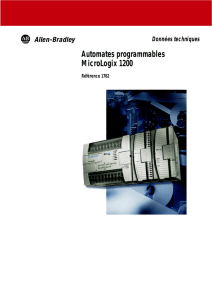 1762-TD001A-FR-P, Automates programmables MicroLogix 1200