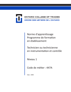 Niveau 1 - Ontario College of Trades