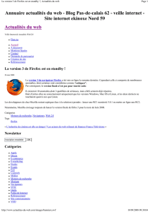 La version 3 de Firefox est en standby ! | Actualités du web