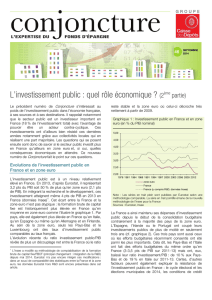 L`investissement public : quel rôle économique ? (2ème partie)