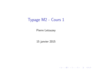 Typage M2 - Cours 1
