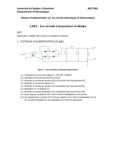 LAB3 : Les circuits à transistors et diodes pts)