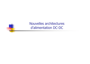 Nouvelles architectues d`alimentation DC DC