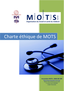 Charte éthique de MOTS
