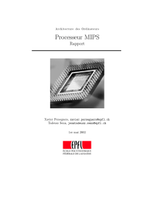 Processeur MIPS - Xavier Perseguers