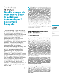 Les politiques économiques - La Documentation française