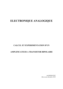 amplificateur BF à transistor bipolaire