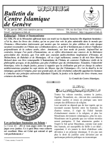 Bulletin n°20 - Centre Islamique de Genève